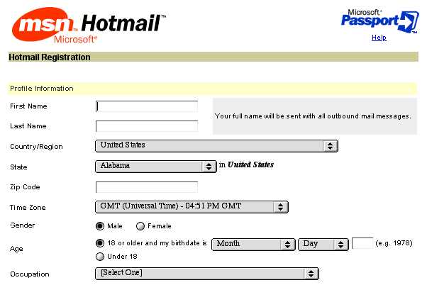 Hotmail com register hotmail